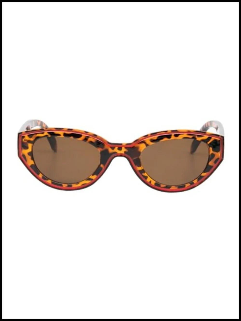 Retro Oval Cat Eye Sunglasses with UV400 Protection